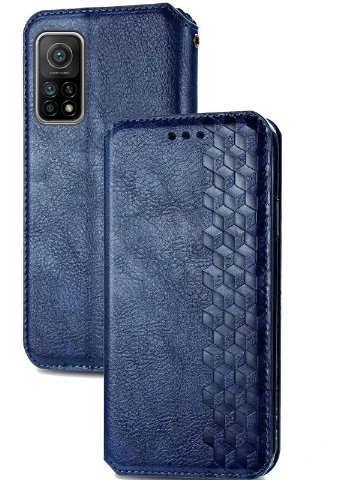 Шкіряний чохол книжка Cubic (PU) для Xiaomi Mi 10T / Mi 10T Pro Синій (is_00000040672_5) Getman (237829264)