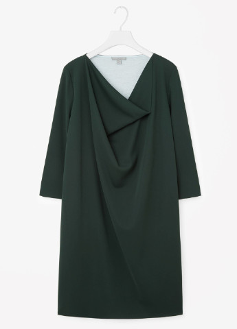 Темно-зеленое кэжуал платье короткое Cos