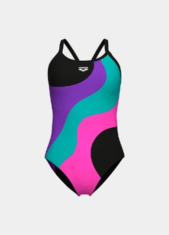 Комбінований літній купальник суцільний, майо Arena MULTI SLICES SWIMSUIT LIGHTDRO