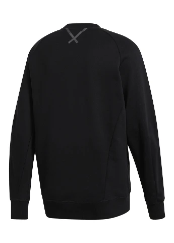 Чорний світшот adidas однотонний (75675855)