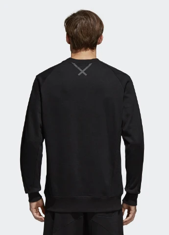 Чорний світшот adidas однотонний (75675855)