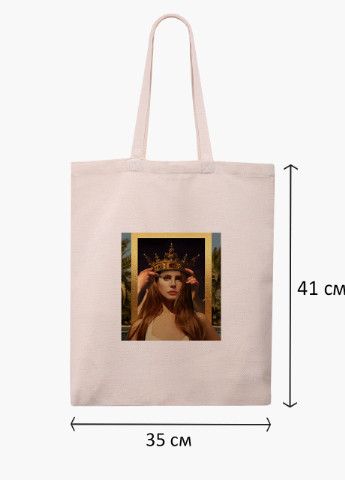 Эко сумка шоппер белая Ренессанс Лана дел Рей (Renaissance Lana Del Rey) (9227-1590-WT) Еко сумка шоппер біла 41*35 см MobiPrint (215943827)