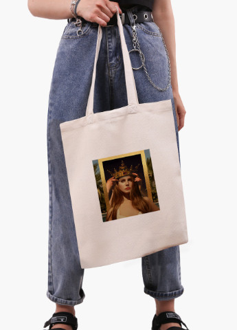Еко сумка шоппер біла Ренесанс Лана дел Рей (Renaissance Lana Del Rey) (9227-1590-WT) Еко сумка шоппер біла 41*35 см MobiPrint (215943827)