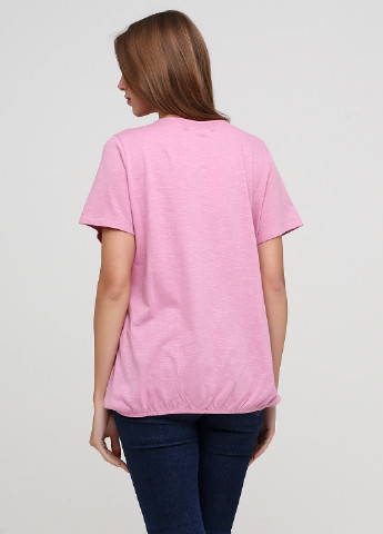 Розовая летняя футболка Sheego