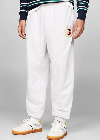 Светло-серые спортивные демисезонные джоггеры брюки Tommy Jeans