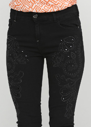Черные демисезонные джинсы Twinset