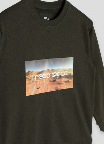 Reporter Young свитшот рисунок темно-серый кэжуал хлопок