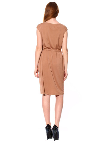 Светло-коричневое кэжуал платье Cliff однотонное
