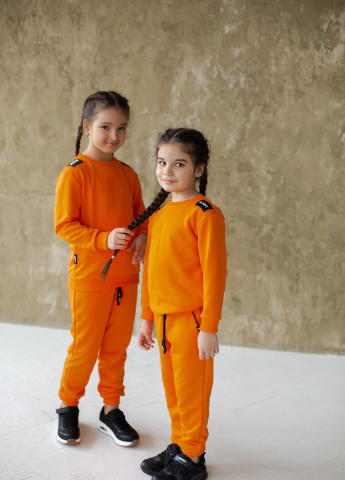 Оранжевый демисезонный костюм (свитшот, брюки) ALNEST Костюм спортивный "Orange"