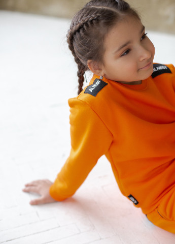 Помаранчевий демісезонний костюм (світшот, штани) ALNEST Костюм спортивный "Orange"