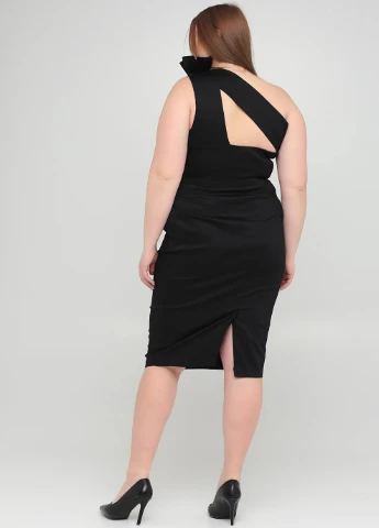 Черное коктейльное платье однотонное Asos