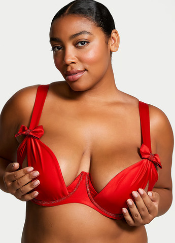 Червоний демісезонний комплект (бюстгальтер, трусики) Victoria's Secret