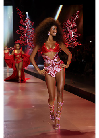 Червоний демісезонний комплект (бюстгальтер, трусики) Victoria's Secret