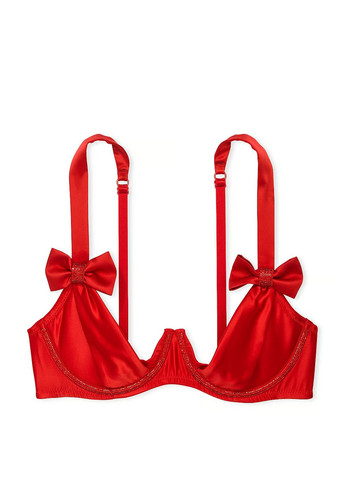 Червоний демісезонний комплект (бюстгальтер, трусики) Victoria's Secret