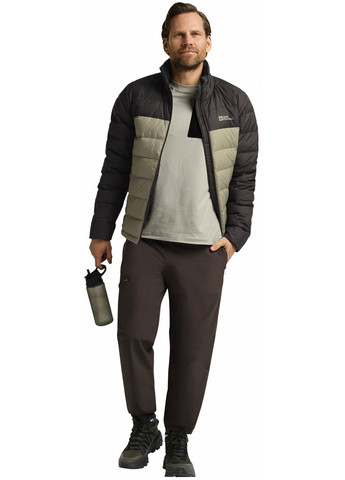 Коричневий демісезонний Пуховик Jack Wolfskin