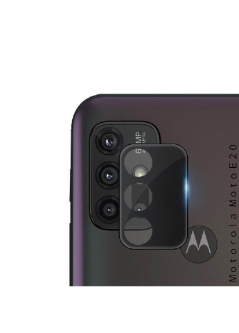 Стекло защитное for camera Motorola Moto E20 Black (707033) (707033) BeCover (252387621)