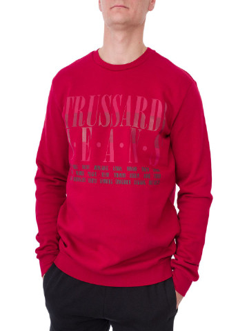 Світшот Trussardi Jeans - крій червоний кежуал - (203990636)