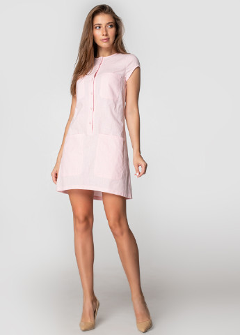 Светло-розовое кэжуал платье Simply Brilliant однотонное
