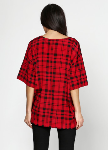 Красная летняя блуза DKNY