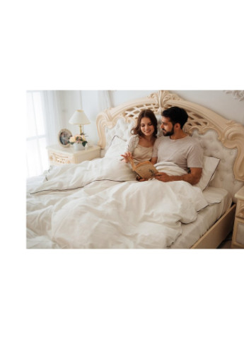 Постільна білизна Сатин Corner Moko White 200х220 - Євро (2200001484443) Mirson (254010604)