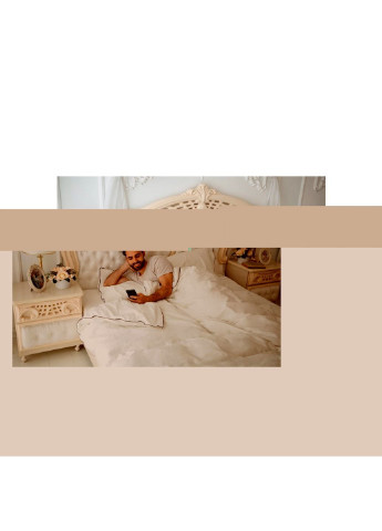 Постільна білизна Сатин Corner Moko White 200х220 - Євро (2200001484443) Mirson (254010604)