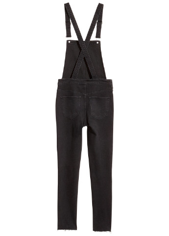Комбінезон H&M комбінезон-брюки зірки чорний джинсовий бавовна