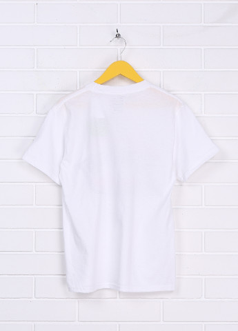Белая летняя футболка с коротким рукавом PORT