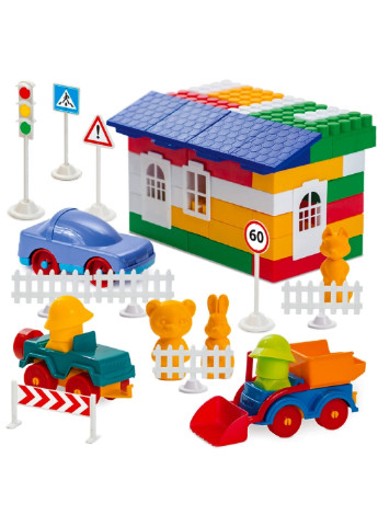 Детский конструктор "Лидер" 200 деталей Colorplast (254052400)