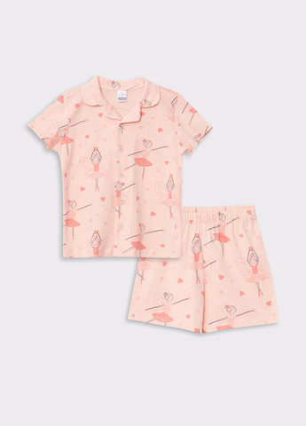 Світло-рожева всесезон піжама (сорочка, шорти) сорочка + шорти LC Waikiki