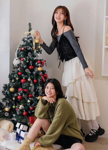 Белая кэжуал однотонная юбка SHEIN клешированная