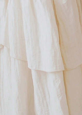 Белая кэжуал однотонная юбка SHEIN клешированная