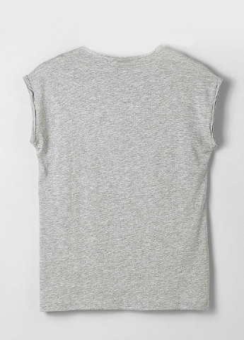 Светло-серая летняя футболка S.Oliver