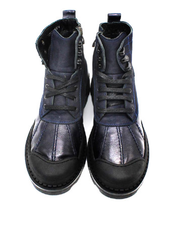 Синие осенние ботинки стилы Luciano Bellini