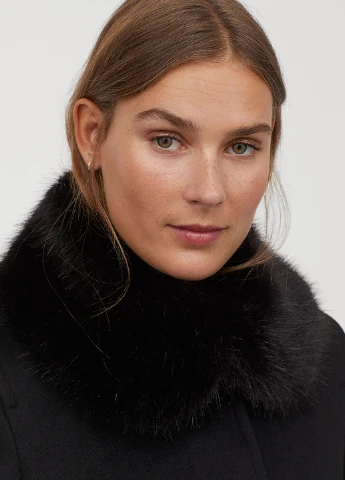 Чорне демісезонне Пальто оверсайз H&M