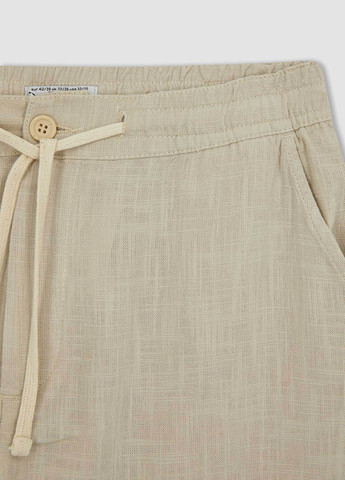 Песочные кэжуал летние брюки DeFacto
