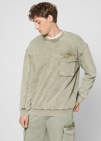 Хаки свитшот PRPY варенка тиснение (361230545)