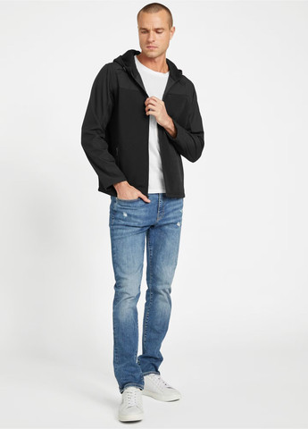 Черная демисезонная ветровка Guess