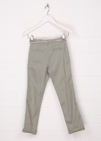 Оливковые кэжуал демисезонные зауженные брюки H&M