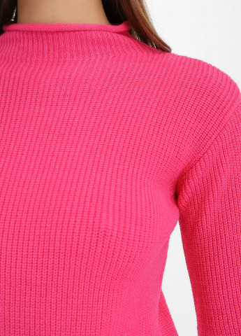 Розовое кэжуал платье платье-свитер, футляр Sewel однотонное