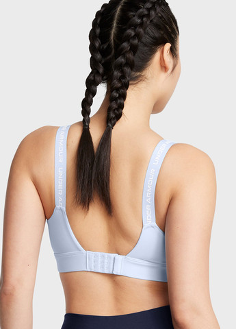 Світло-блакитний топ бюстгальтер Under Armour без кісточок поліестер