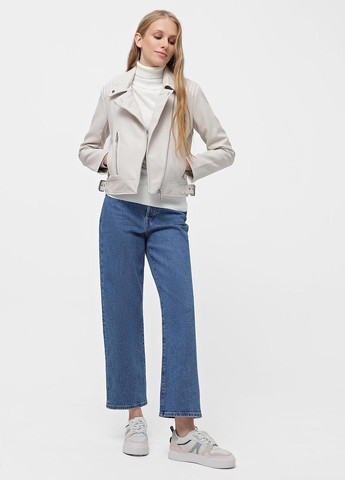 Кремовая демисезонная куртка косуха Piazza Italia