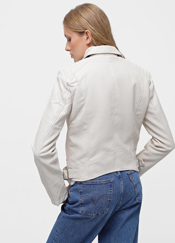 Кремовая демисезонная куртка косуха Piazza Italia