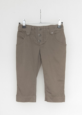 Серо-коричневые кэжуал демисезонные прямые брюки Liu Jo