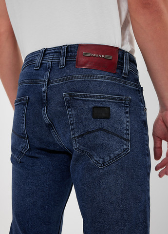 Светло-синие демисезонные зауженные джинсы Trend Collection