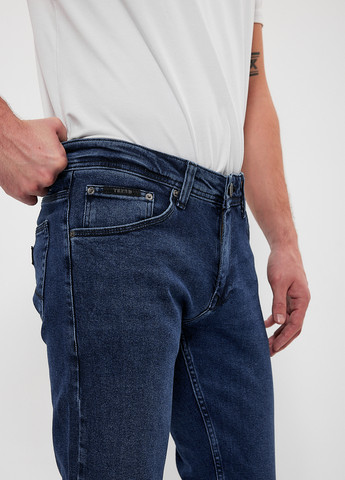 Светло-синие демисезонные зауженные джинсы Trend Collection