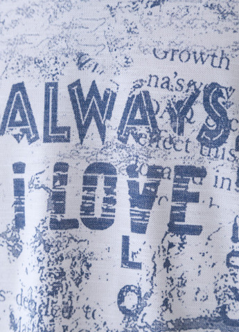 Белая футболка мужская белая тонкая с надписями Bagarda