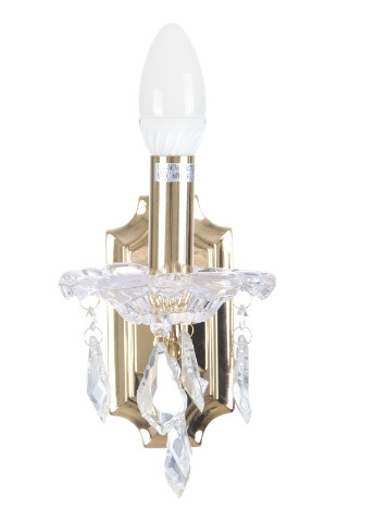 Бра настенное накладное свеча классическое BCL-074W/1 Gold Brille (253894241)
