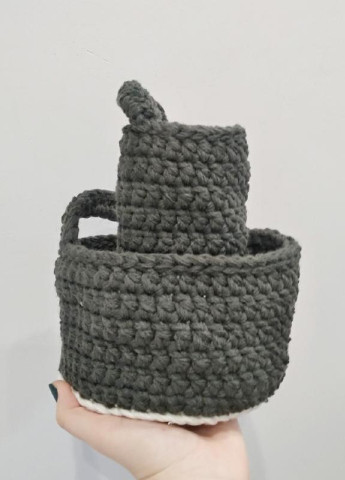 Набор подвесных корзинок органайзеров для мелочей косметики украшений 2 штуки в наборе ручной работы (23593-Нов) Francesco Marconi (251880032)