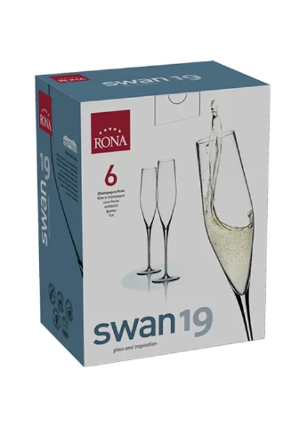 Набор из 6 бокалов для шампанского 190 мл Swan Rona (254453875)