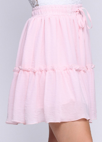 Розовая кэжуал однотонная юбка Carica